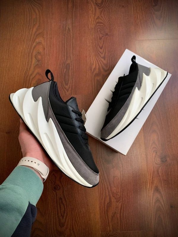 Кросівки Чоловічі Adidas Shark Black & Gray & White 165 фото
